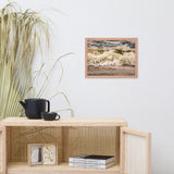 Crashing Ashore Coastal Nature Photo Framed Wall Art Print