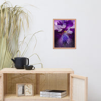 Stigma of Iris Floral Nature Photo Framed Wall Art Print