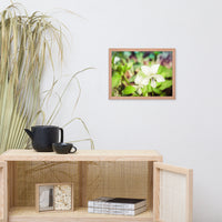 Tranquil China Violet Floral Nature Photo Framed Wall Art Print