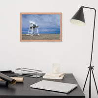 Approaching Storm Landscape Photo Paper Coastal Art Framed Wall Art Print