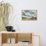 Dead Tree and Stone Wall - Split Toned Framed Photo Paper Wall Art Prints