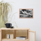 Dead Tree and Stone Wall in Black and White Framed Photo Paper Wall Art Prints