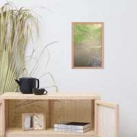 Early Morning Fog on the River Landscape Framed Photo Paper Wall Art Prints