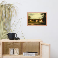 Greenbank Mill Summer Colorized Rural Framed Photo Paper Wall Art Prints