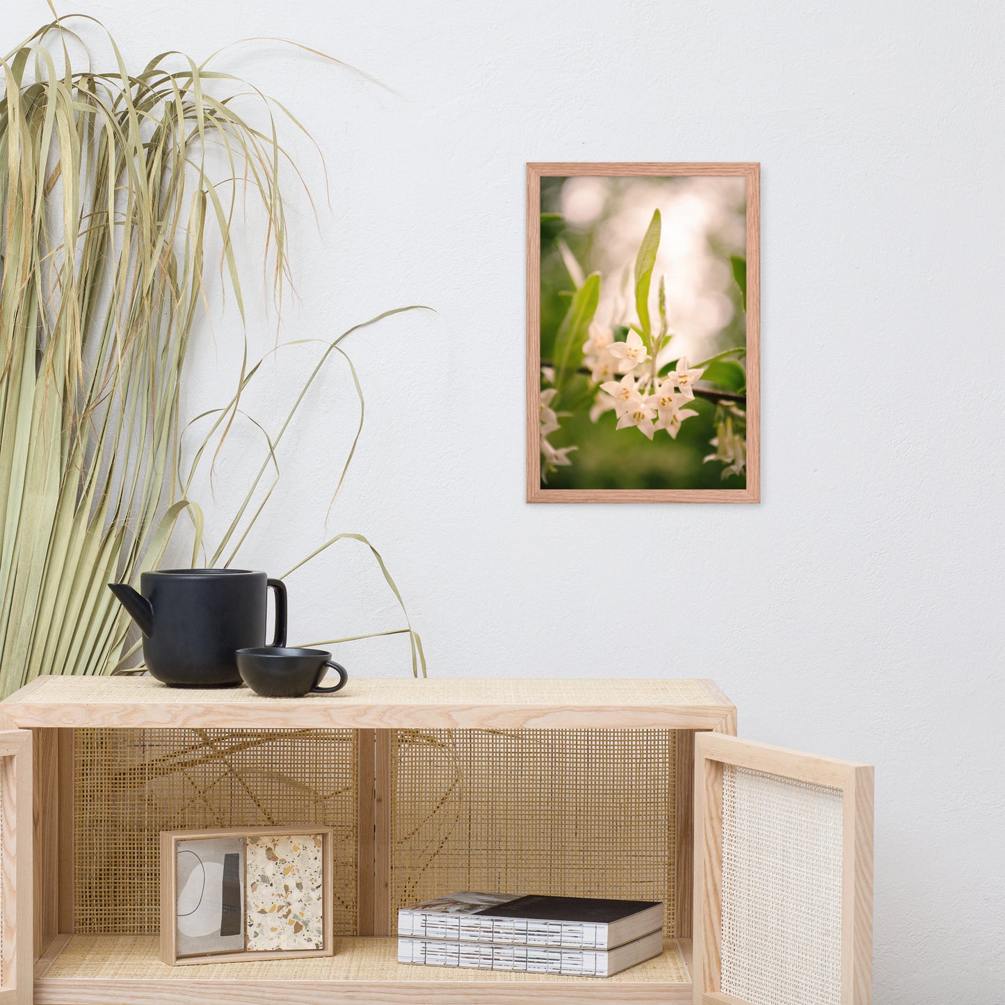 Floral Tranquility Flower Nature Photo Framed Wall Art Print