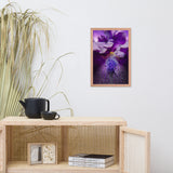 Stigma of Iris Floral Nature Photo Framed Wall Art Print