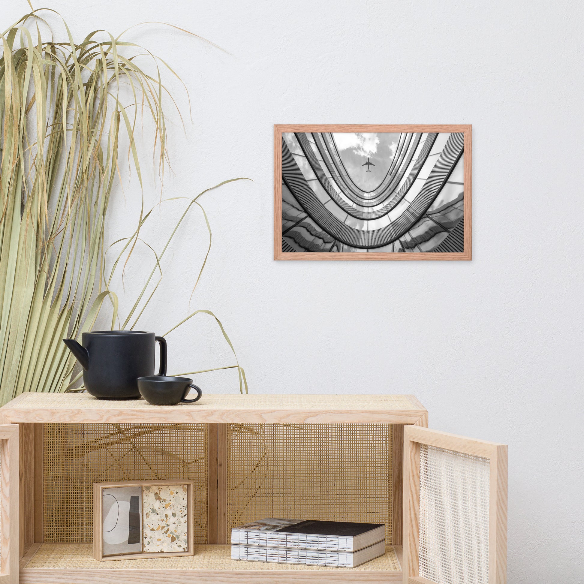 Urban Intersections in the Sky Architectural Photograph Framed Wall Art Print