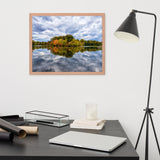 Autumn Reflections Rural Landscape Framed Photo Paper Wall Art Prints