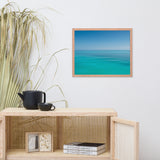 Colors of The Tropical Sea Abstract Coastal Landscape Photo Framed Wall Art Print
