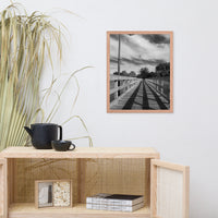 Follow the Lines Rural Landscape Framed Photo Paper Wall Art Prints