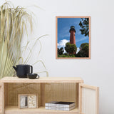 Jupiter Lighthouse 2 Color Framed Photo Paper Wall Art Prints