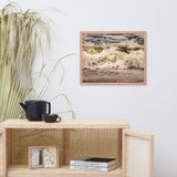 Crashing Ashore Coastal Nature Photo Framed Wall Art Print