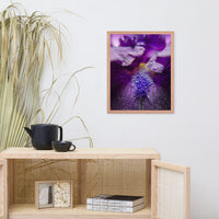 Stigma of Iris Floral Nature Photo Framed Wall Art Print