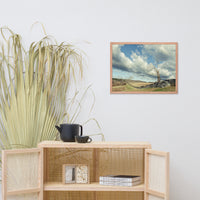 Dead Tree and Stone Wall - Split Toned Framed Photo Paper Wall Art Prints