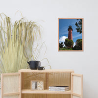 Jupiter Lighthouse 2 Color Framed Photo Paper Wall Art Prints