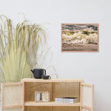 Crashing Ashore Coastal Nature Photo Framed Wall Art Print