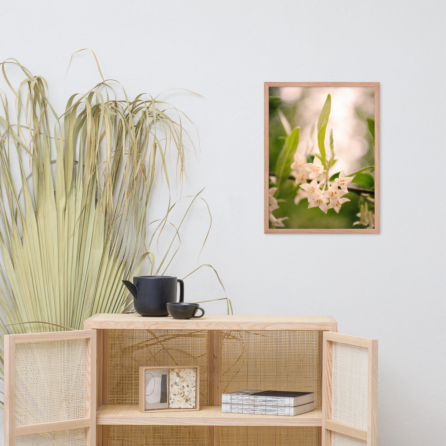 Floral Tranquility Flower Nature Photo Framed Wall Art Print