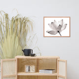 Lotus Flower Tinted Effect Floral Nature Framed Photo Paper Poster