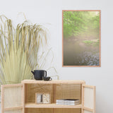 Early Morning Fog on the River Landscape Framed Photo Paper Wall Art Prints