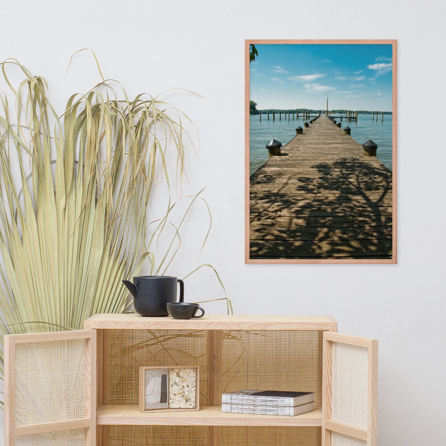 Endless Dock Coastal Landscape Framed Photo Wall Art Prints