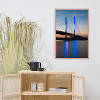 Indian River Bridge 2 Urban Landscape Photo Framed Wall Art Print