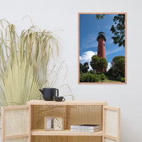 Jupiter Lighthouse 2 Color Framed Photo Paper Wall Art Prints