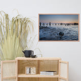 Low Tide At Battery Coastal Landscape Framed Photo Paper Wall Art Prints