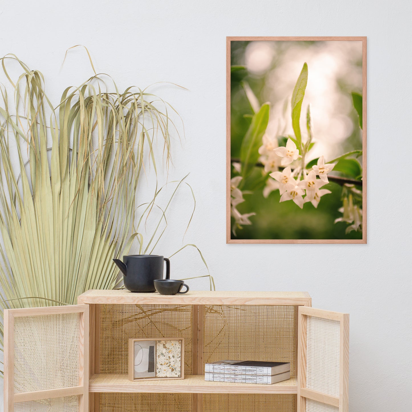 Floral Tranquility Flower Nature Photo Framed Wall Art Print