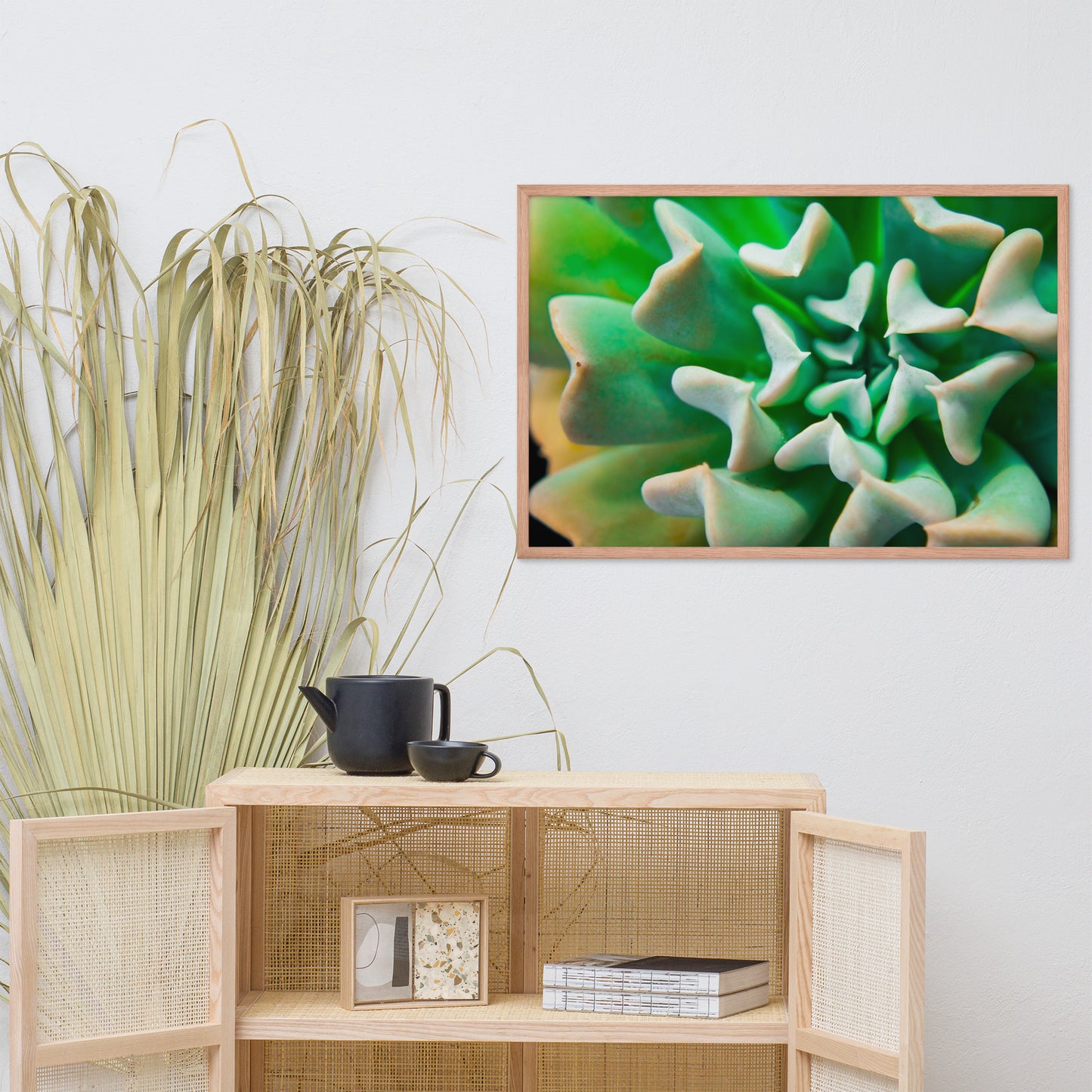 Succulent Botanical Nature Photo Framed Wall Art Print