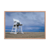 Approaching Storm Landscape Photo Paper Coastal Art Framed Wall Art Print