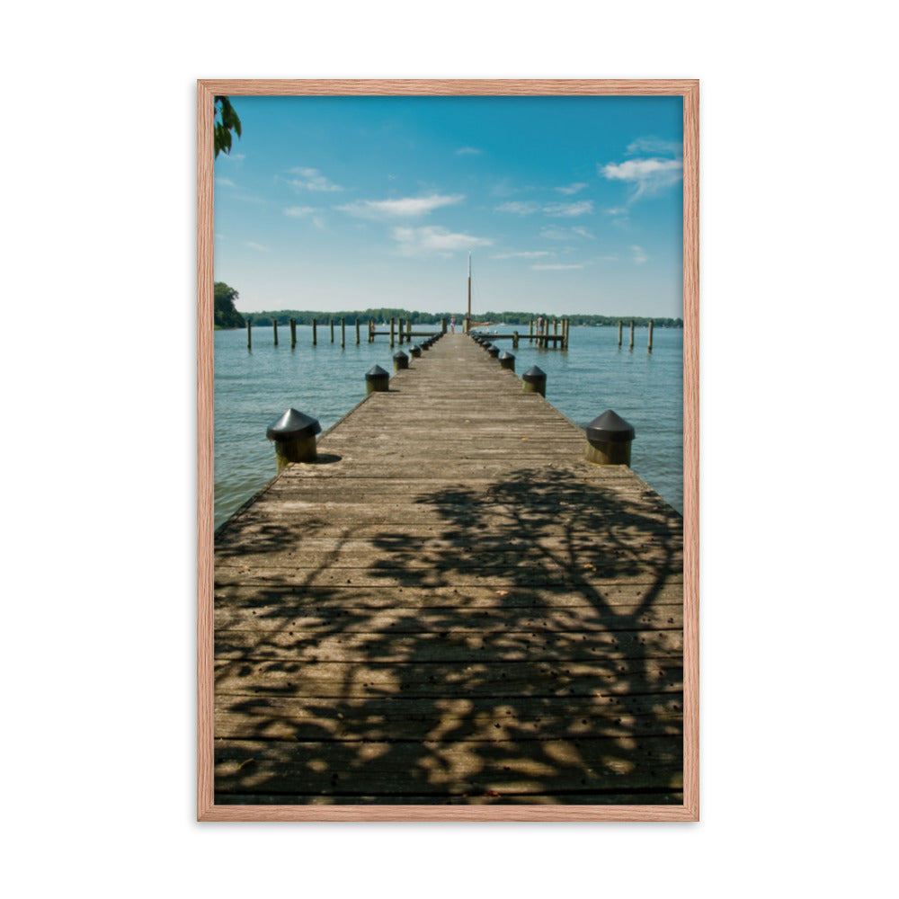 Endless Dock Coastal Landscape Framed Photo Wall Art Prints