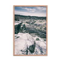 Great Falls Vintage Rural Landscape Framed Photo Paper Wall Art Prints