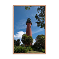 Jupiter Lighthouse 2 Color Framed Photo Paper Wall Art Prints