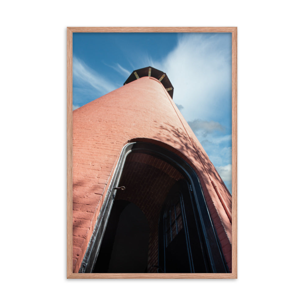 Jupiter Lighthouse Against Sky Landscape Photo Framed Wall Art Print