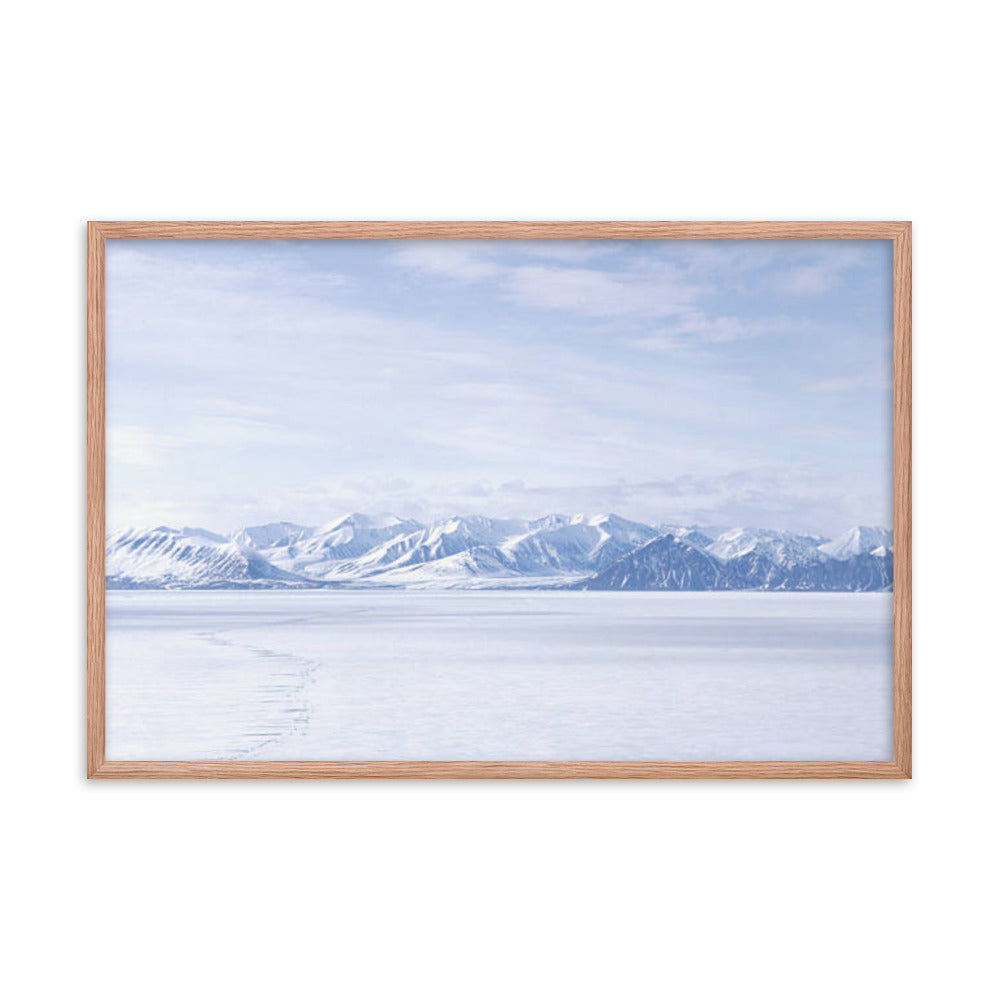 Winter's Majesty Rural Landscape Photograph Framed Wall Art Print