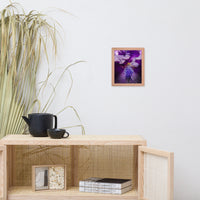 Stigma of Iris Floral Nature Photo Framed Wall Art Print