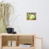 Tranquil China Violet Floral Nature Photo Framed Wall Art Print