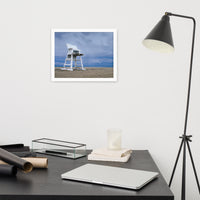 Approaching Storm Landscape Photo Paper Coastal Art Framed Wall Art Print