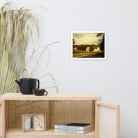Greenbank Mill Summer Colorized Rural Framed Photo Paper Wall Art Prints