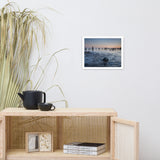 Low Tide At Battery Coastal Landscape Framed Photo Paper Wall Art Prints