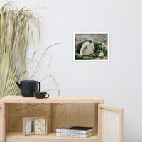 Seaweed and Shells Coastal Nature Photo Framed Wall Art Print