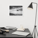 Abandoned West Pier Coastal Seascape Black and White Framed Wall Art Prints