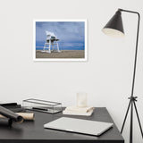 Approaching Storm Landscape Photo Paper Coastal Art Framed Wall Art Print