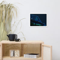 Ben Franklin Bridge Urban Landscape Photo Framed Wall Art Print
