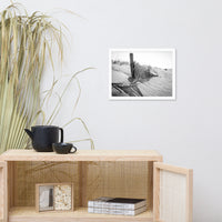 High Key Dunes Coastal Landscape Framed Photo Paper Wall Art Prints
