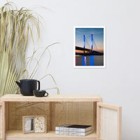 Indian River Bridge 2 Urban Landscape Photo Framed Wall Art Print
