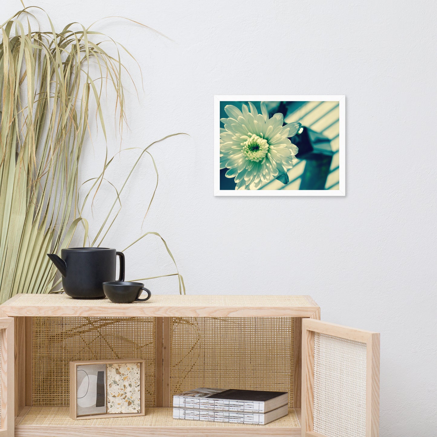 Melancholy Flower Floral Nature Photo Framed Wall Art Print