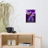 Stigma of Iris Floral Nature Photo Framed Wall Art Print