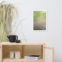 Early Morning Fog on the River Landscape Framed Photo Paper Wall Art Prints