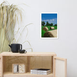 Hay Whatcha Doin in the Field Landscape Framed Photo Paper Wall Art Prints